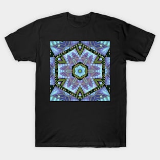 Circuitboard fire Kaleidoscope Pattern (Seamless) 2 T-Shirt